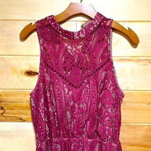 High neck lace dress from anthropology.